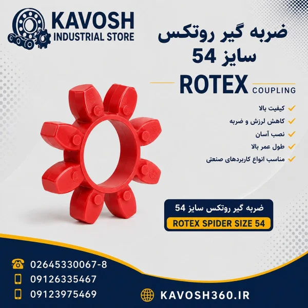 تصویر خانوادهٔ محصول؛ تصویر اختصاصی این شماره فنی نیست - تصویر گروه ضربه‌گیر کوپلینگ روتکس؛ ابعاد واقعی از روی عکس قابل تعیین نیست