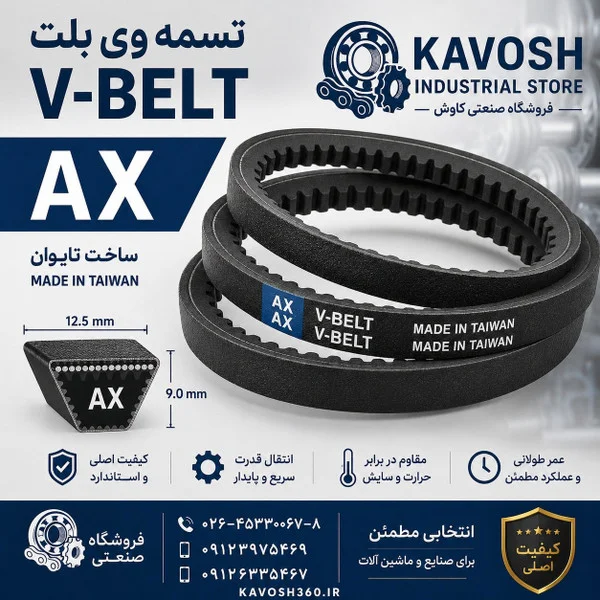 تصویر خانوادهٔ محصول؛ تصویر اختصاصی این شماره فنی نیست - تصویر گروه وی‌بلت سری AX در فروشگاه کاوش؛ اندازهٔ واقعی از روی عکس قابل تعیین نیست