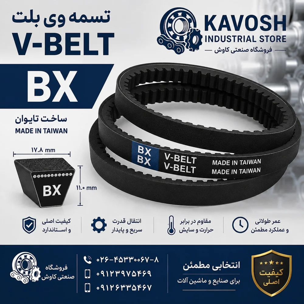 تصویر خانوادهٔ محصول؛ تصویر اختصاصی این شماره فنی نیست - تصویر گروه وی‌بلت سری BX در فروشگاه کاوش؛ اندازهٔ واقعی از روی عکس قابل تعیین نیست